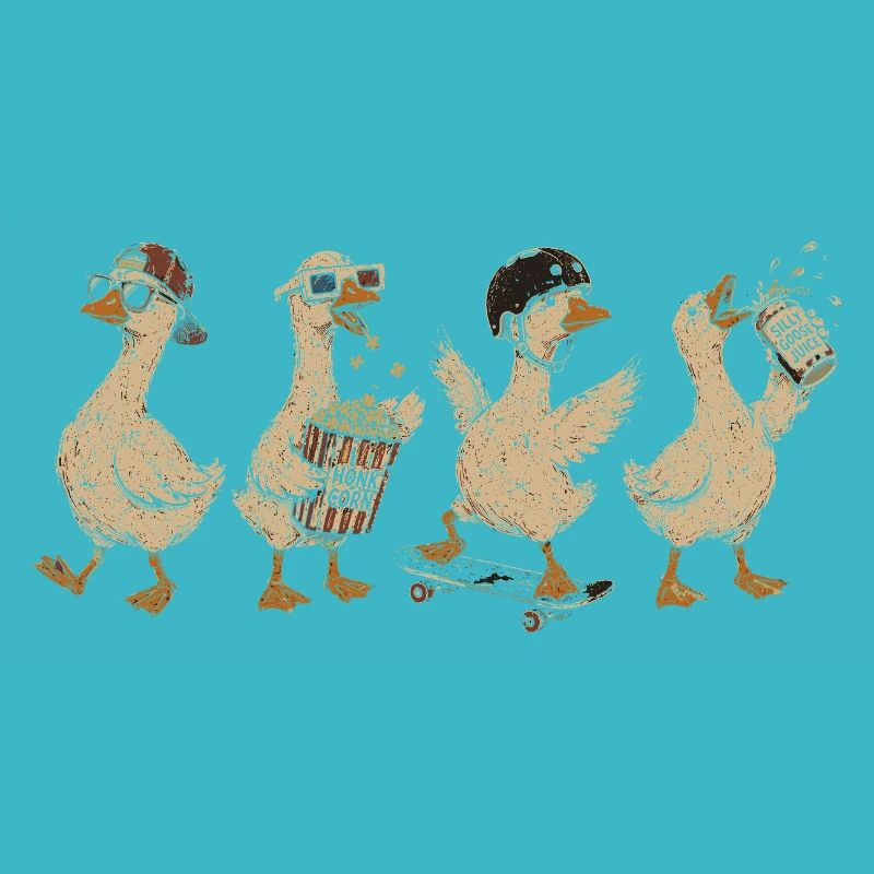 Retro Quack: Skateboard Quacks
