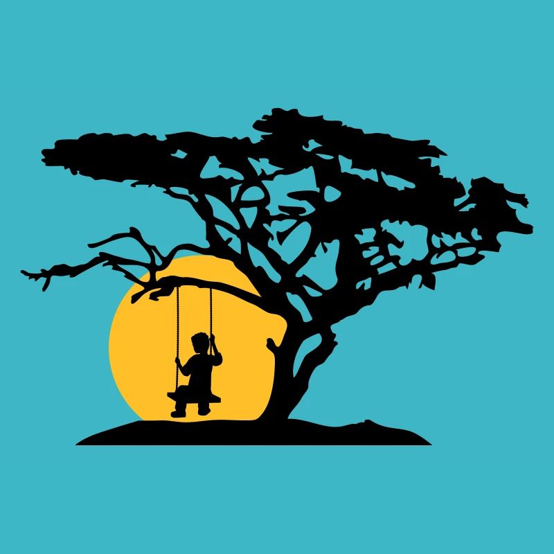 sonne silhouette baum afrika savanne einsam trauri