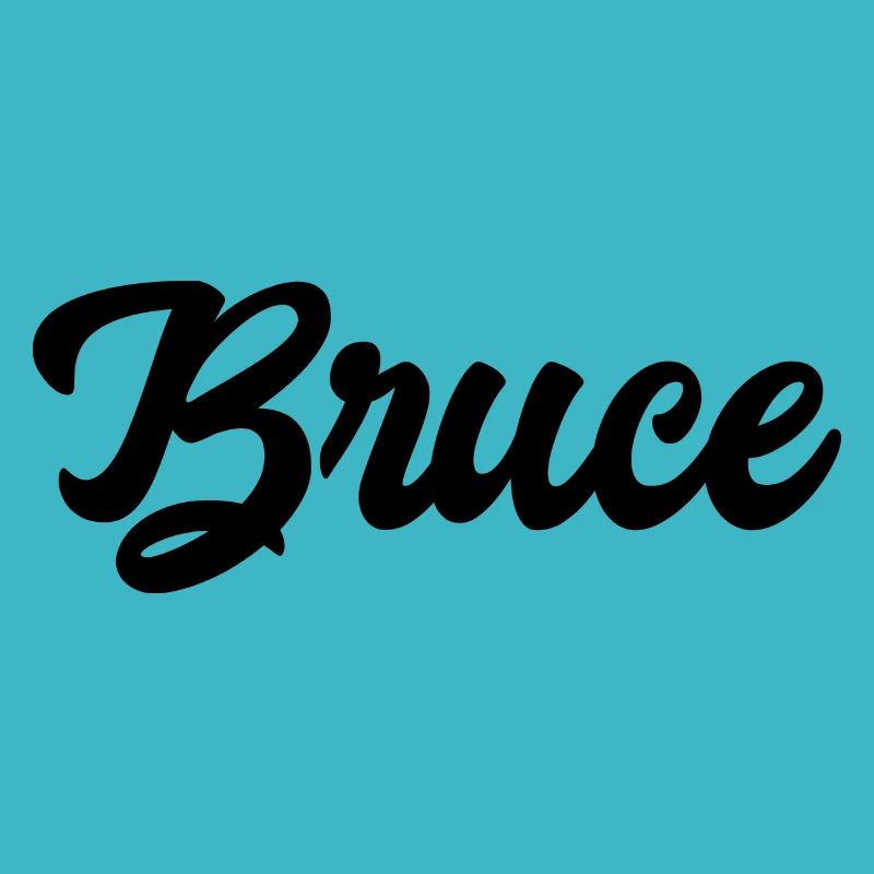 Bruce benutzerdefinierte Text Geburtstagsname