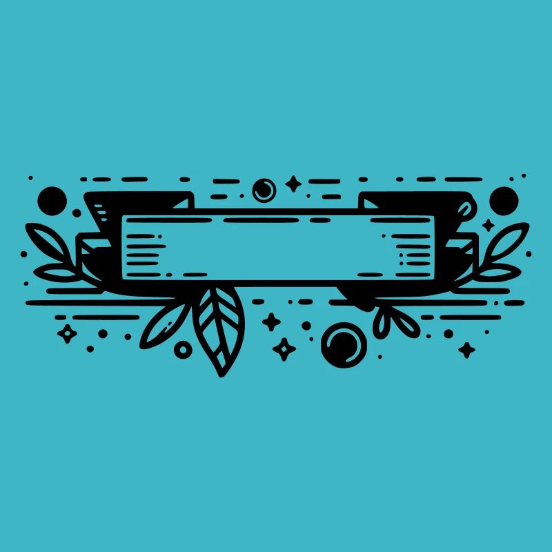 Banner mit Blättern