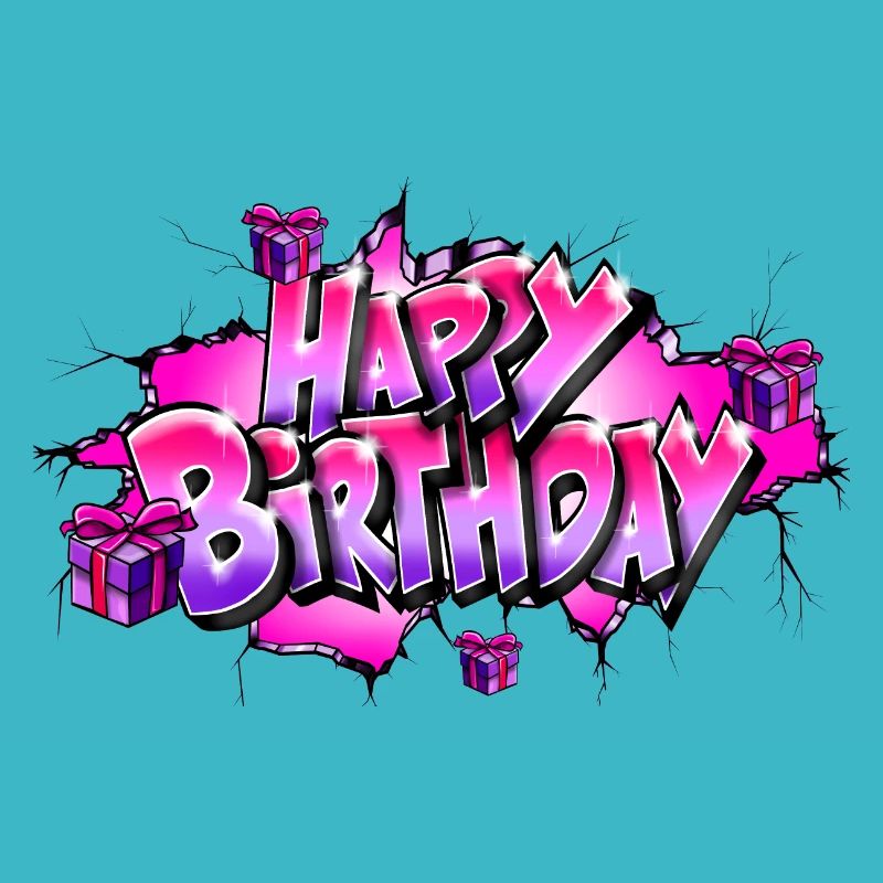GRAFFITI HAPPY BIRTHDAY