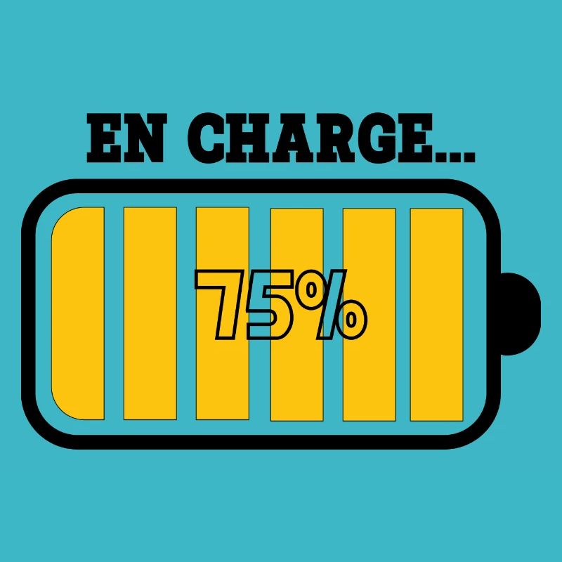 Akku bei 75 % Ladung