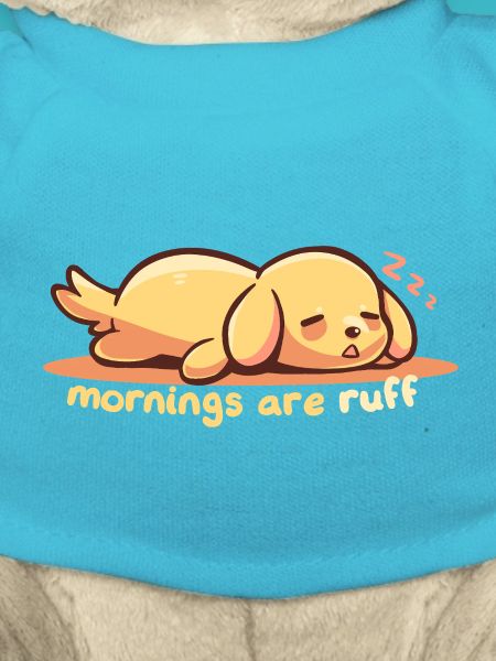 Morgens sind Wuff