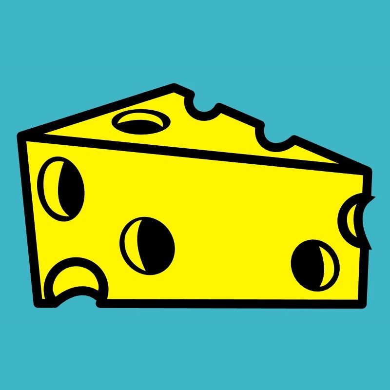fromage suisse en tranches avec des trous