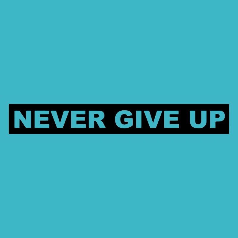 NEVER GIVE UP