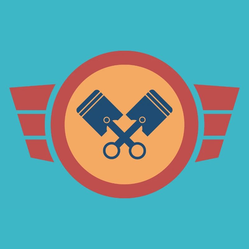 Zweitakt Liebe - Simson Retro Logo Design