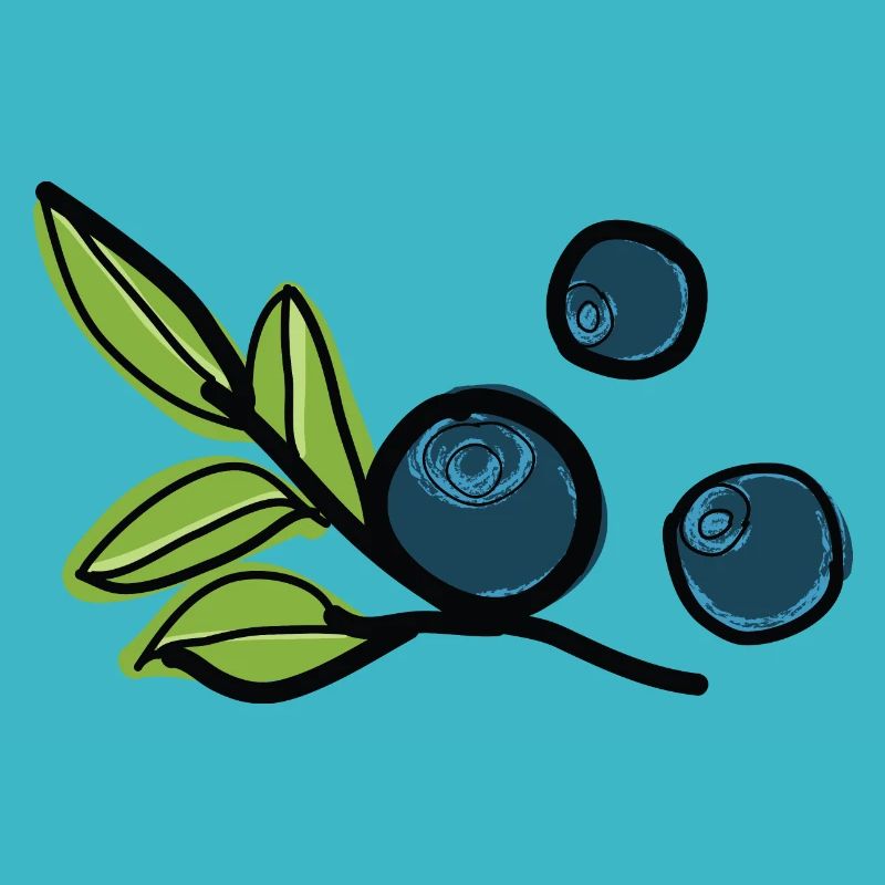 Bilberries fruit