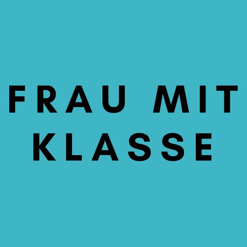 Frau mit Klasse