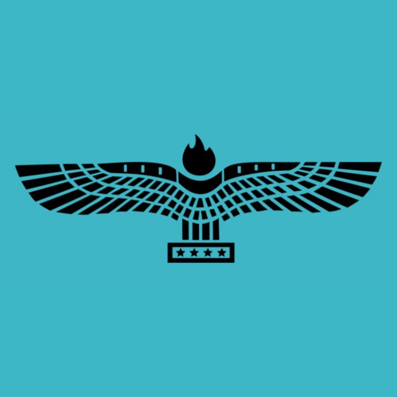 Aramaean flag black