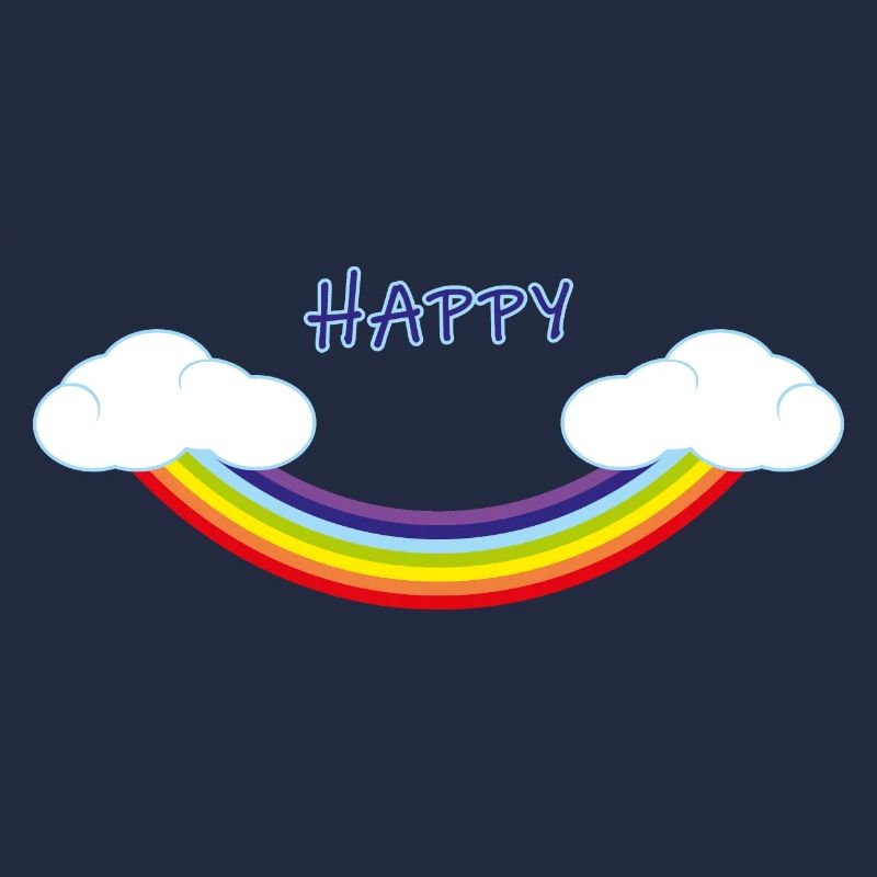 Umgekehrter Regenbogen in Form eines Lächelns