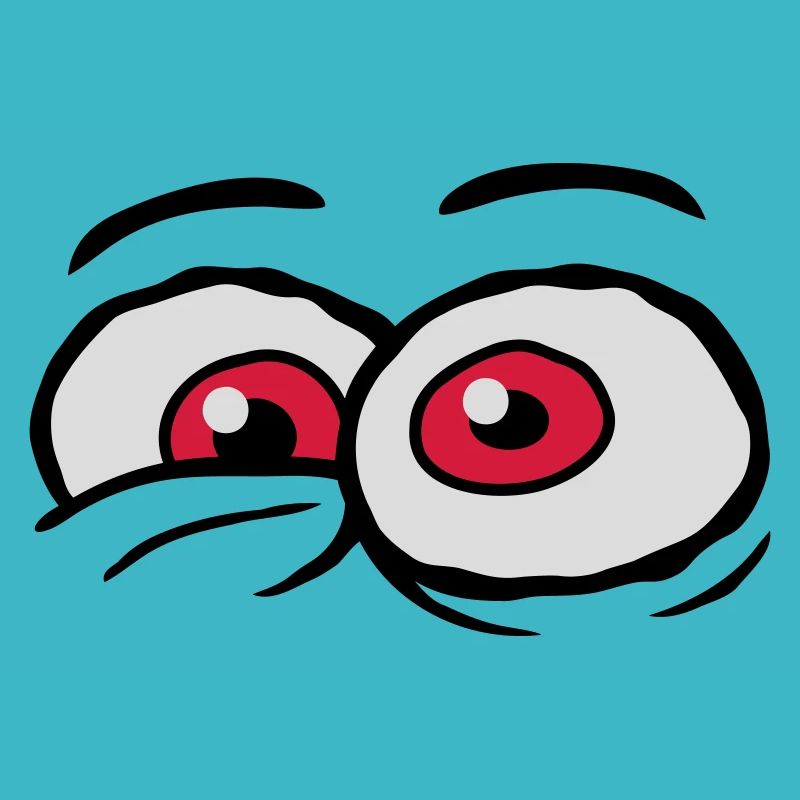 Comic Augen verrücktes Design