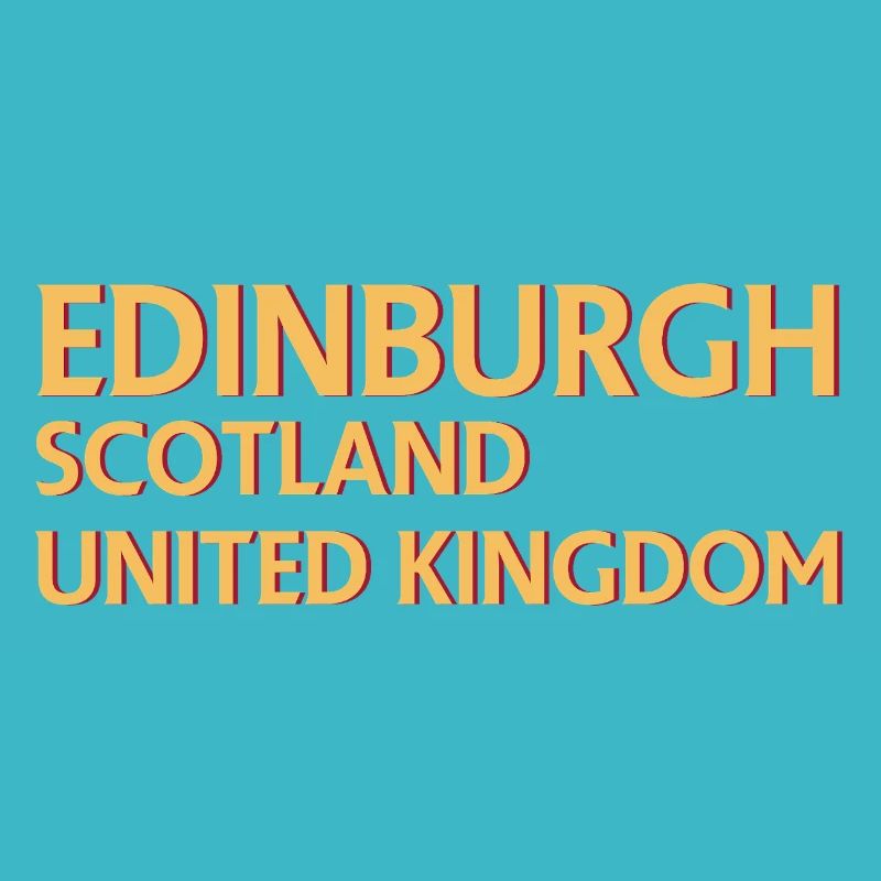 Edinburgh – Schottland Textdesign