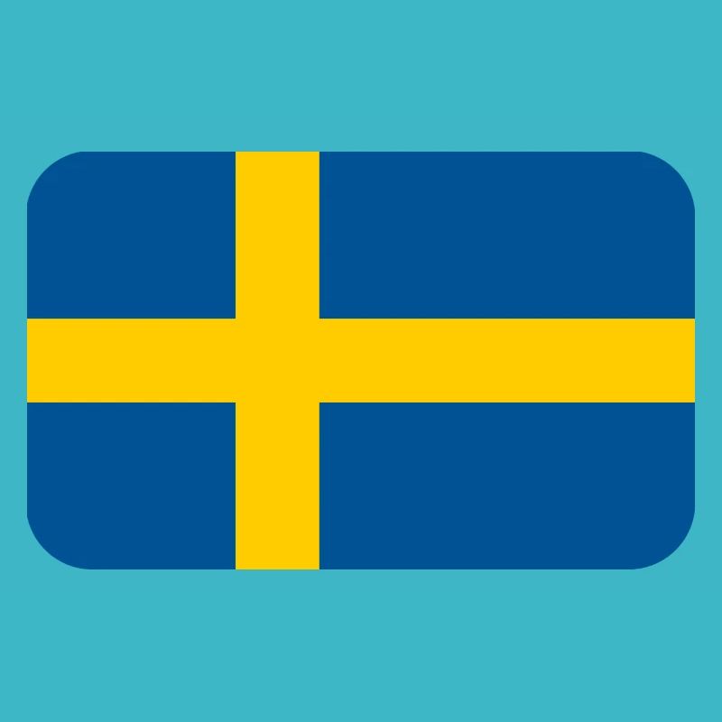 SWEDEN FLAG round corner 400 dpi