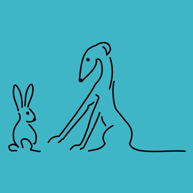 Galgo and hare