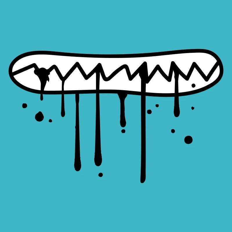 eat hunger face bite teeth crunch to