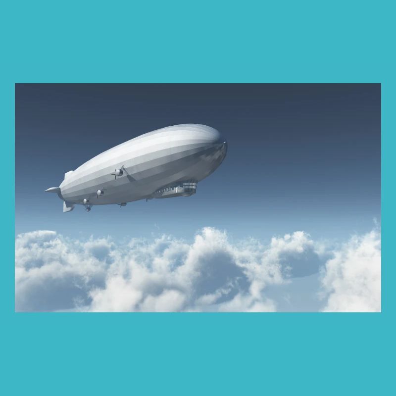 Zeppelin above the clouds