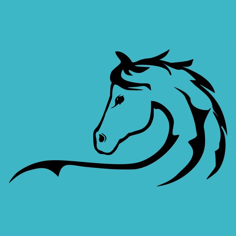 Cheval, chevaux, silhouette de cheval