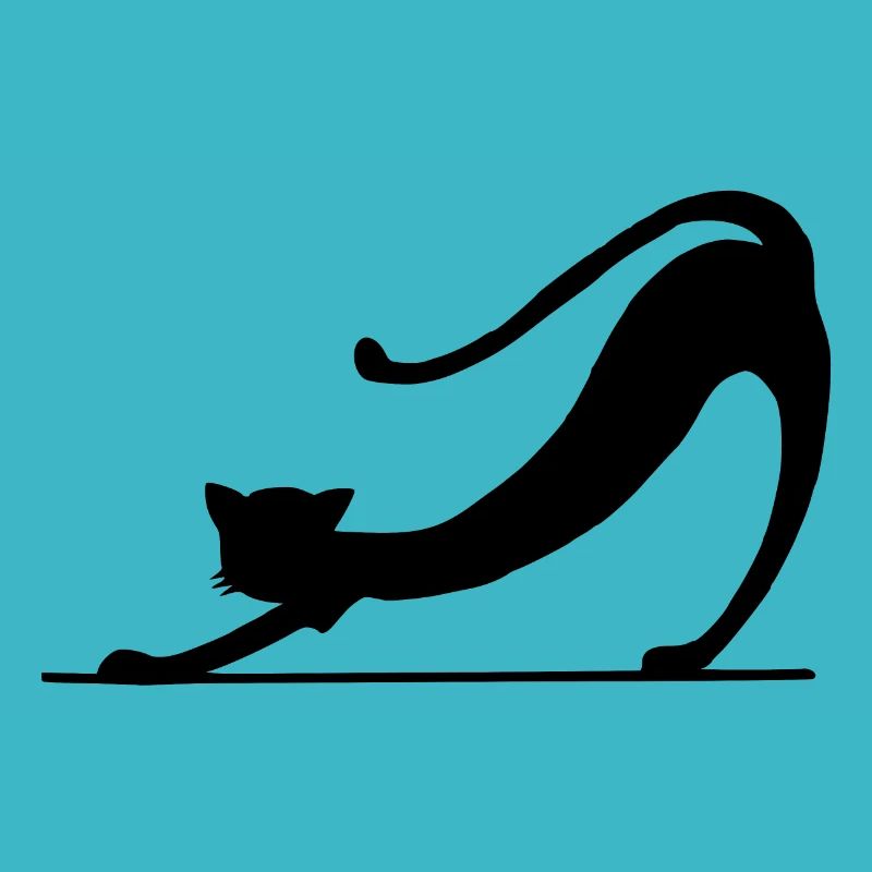 Schwarze Katze Silhouette