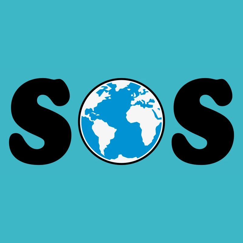 SOS – Earth Day / Climate Change (B / 3C / SVG)