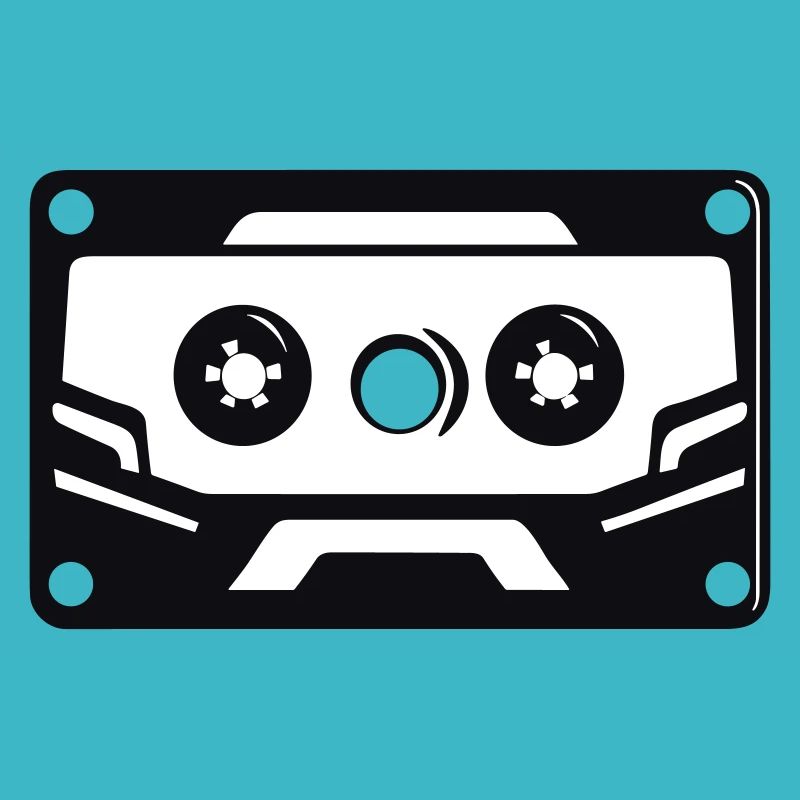 Retro Resonance: Vintage Cassette Tape Art