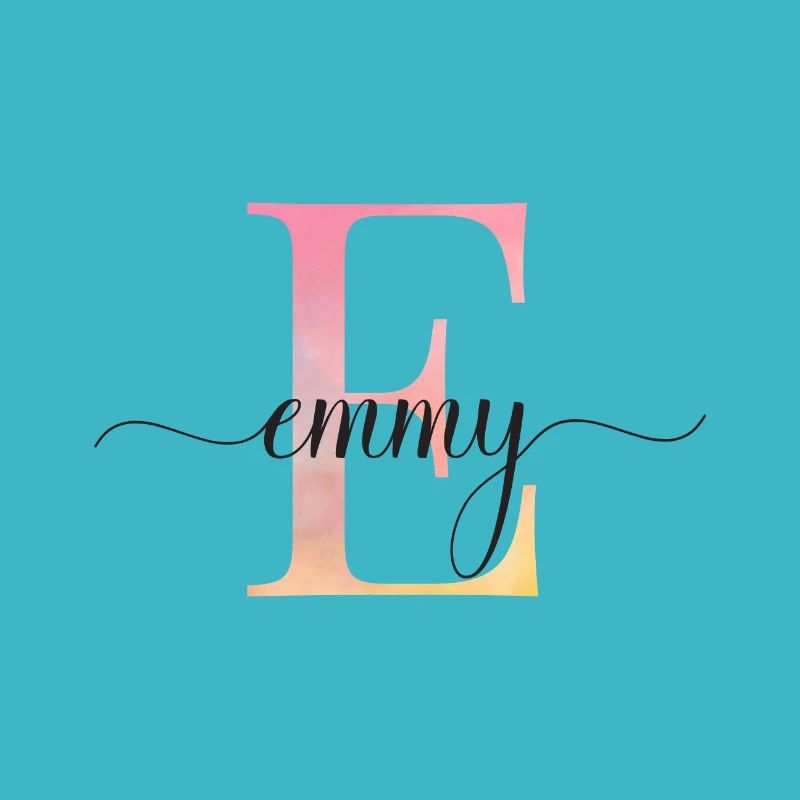 E| Monogramme | Nom | Emmy |Aquarelle