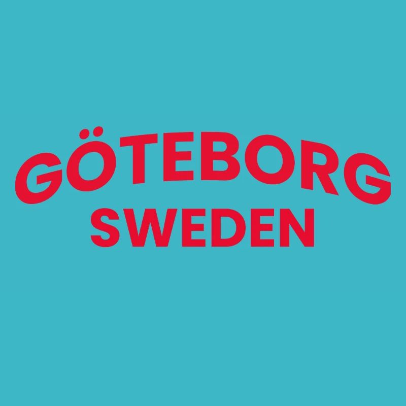 La typographie rouge de Göteborg