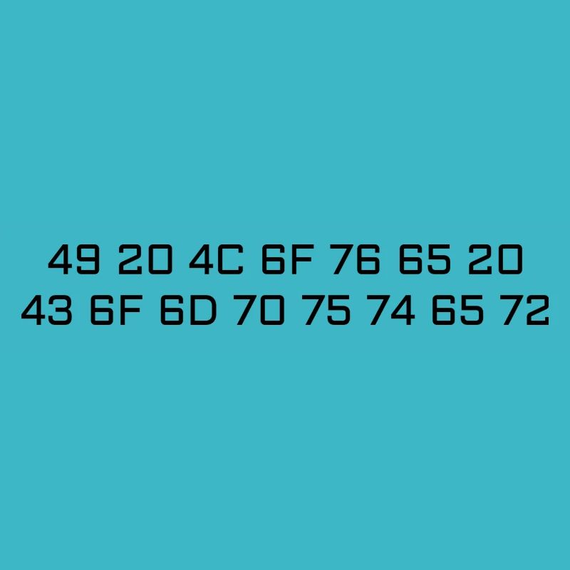 I Love Computer (ASCII HEX)