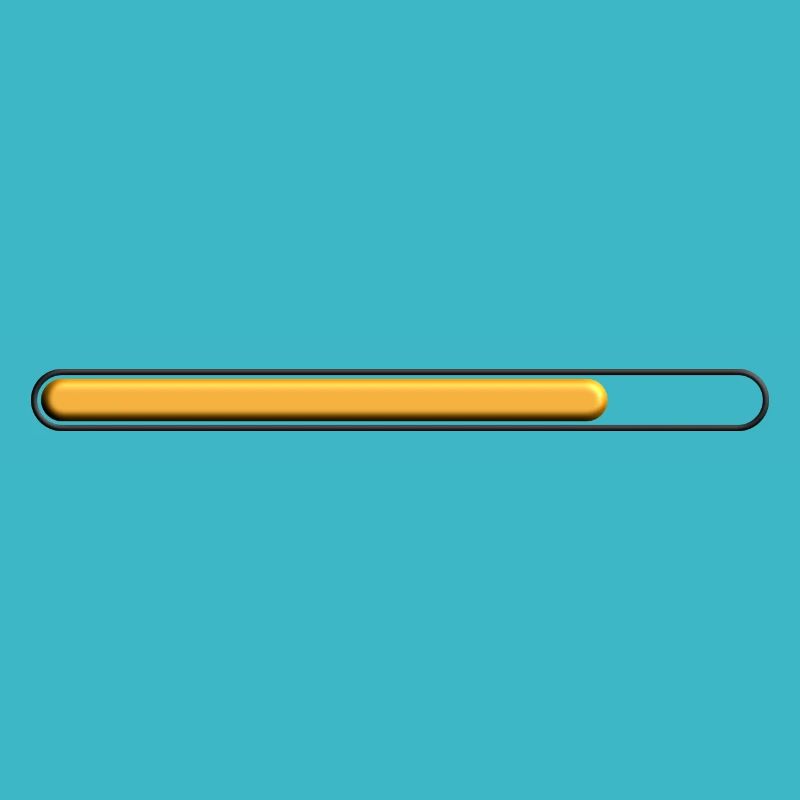 Gold loading bar (75%) great deep style