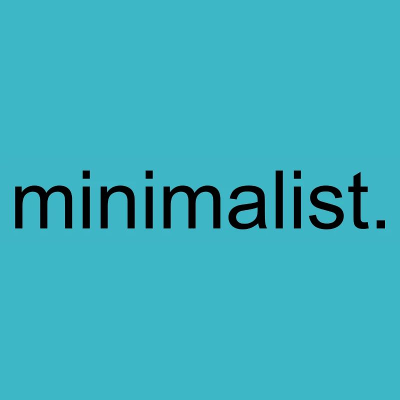 minimalist schwarz