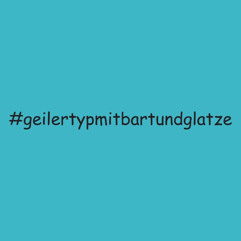 Geiler Typ Mit Bart & Glatze Glatzkopf Bartträger