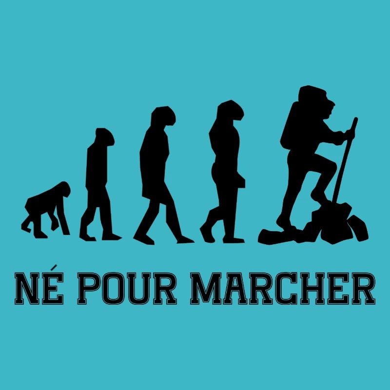 né pour marcher