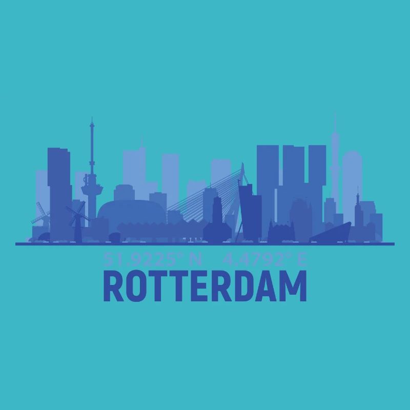 Rotterdam Skyline: Die Silhouette einer modernen Stadt