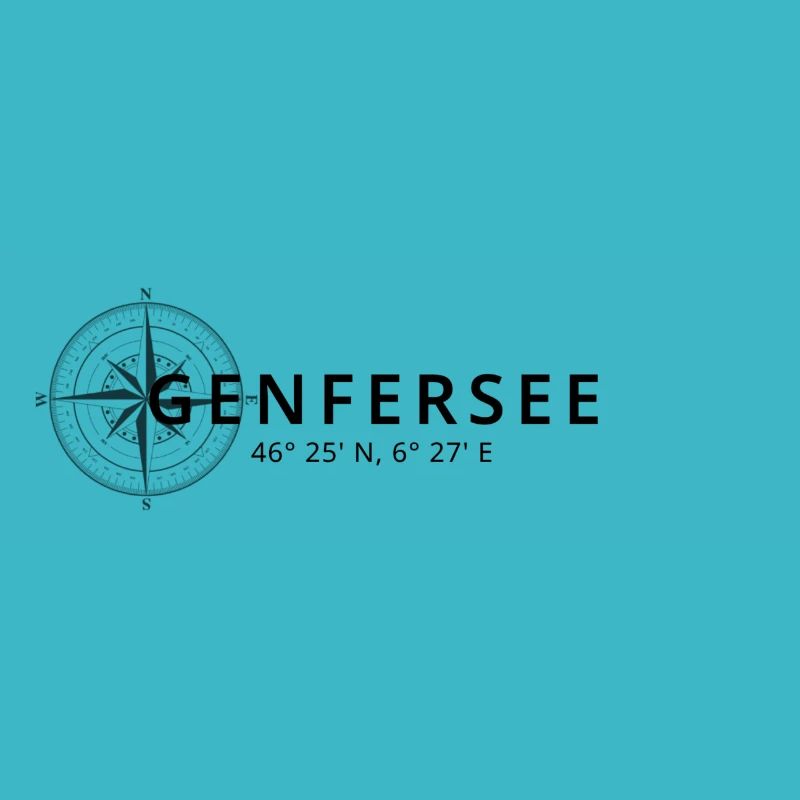 Genfersee Kompass Design