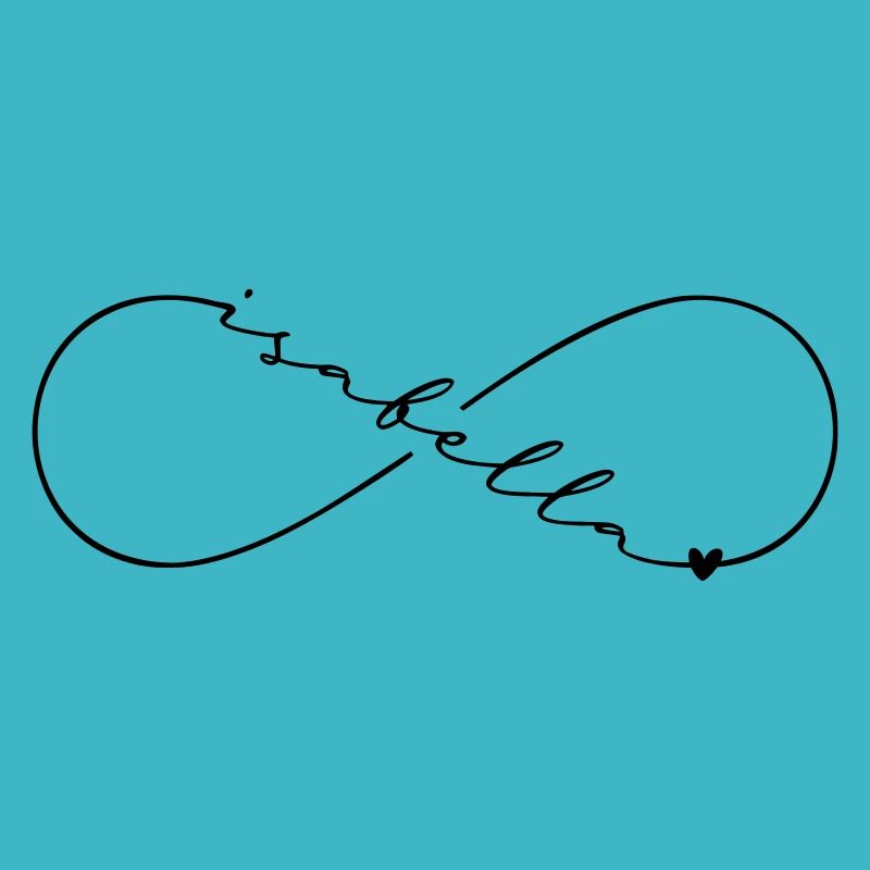 Symbole de l’infini du nom d’Isabella