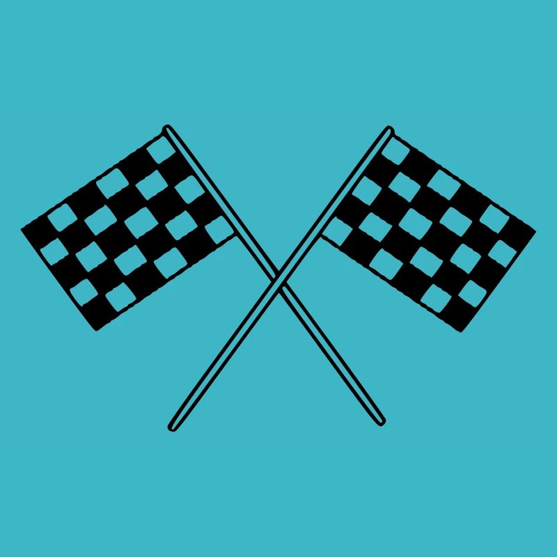 Flag Race Car Destination Motorcycle