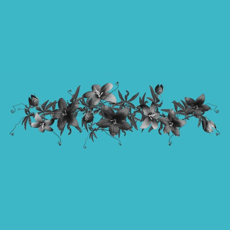 Blumen Schwarz