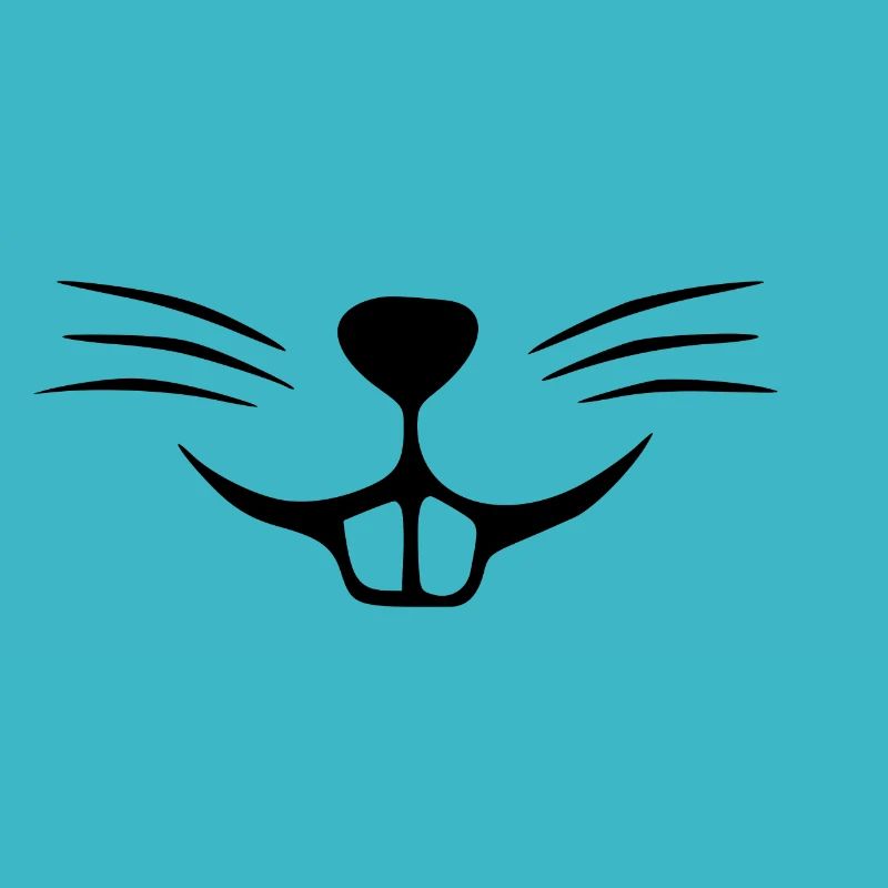 Hasengesicht. Hasennase. Hasenzähne