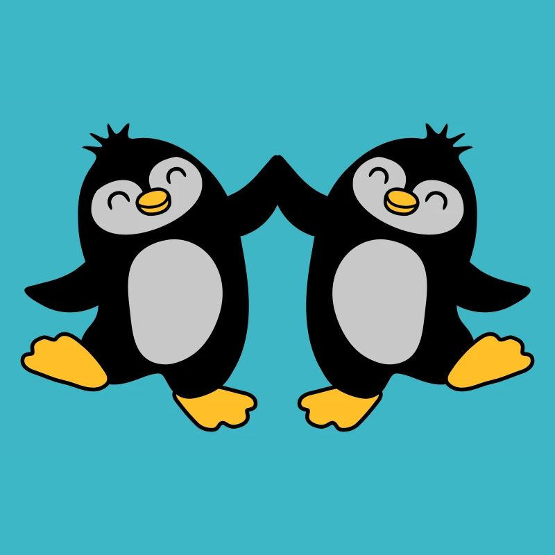 High Five Bienvenue Pingouins