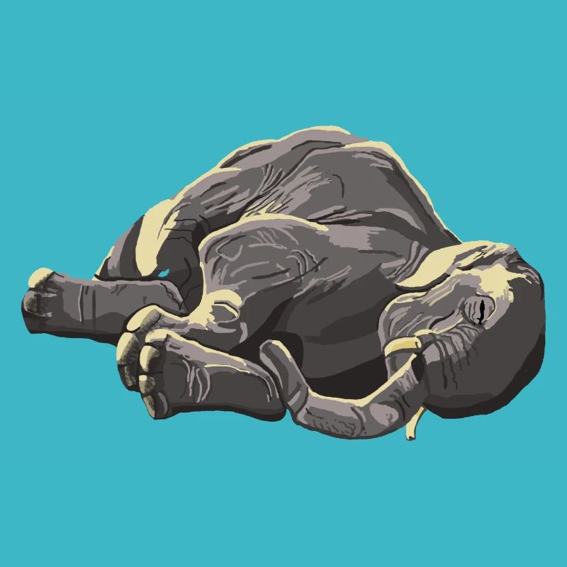 Éléphant d’Asie au soleil