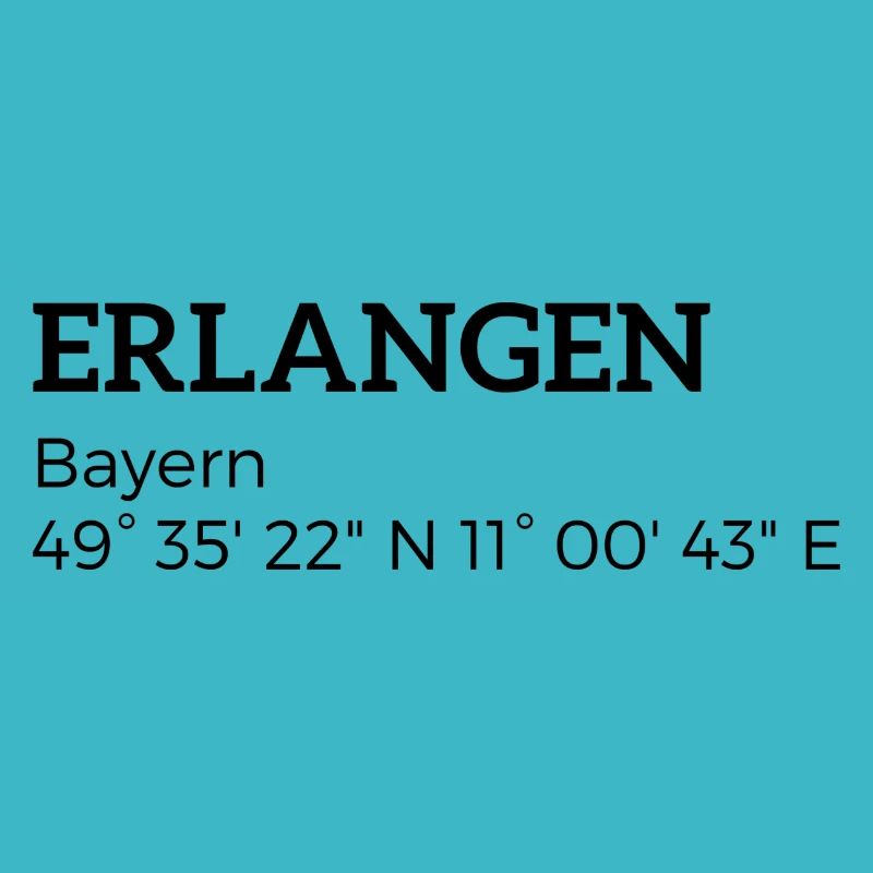 Erlangen Bavaria coordinates