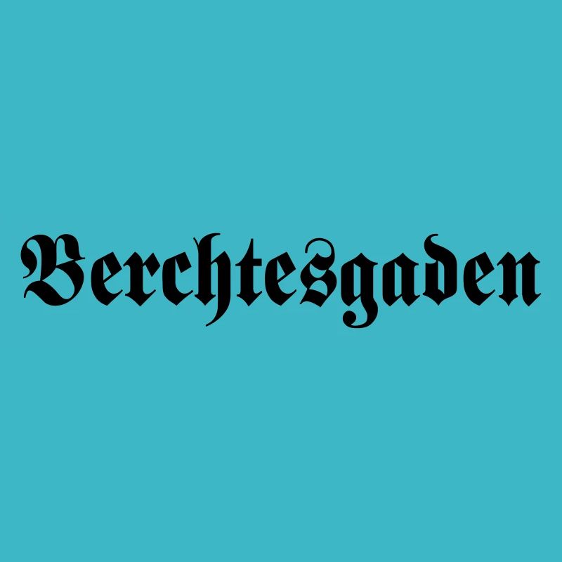 Berchtesgaden lettering black