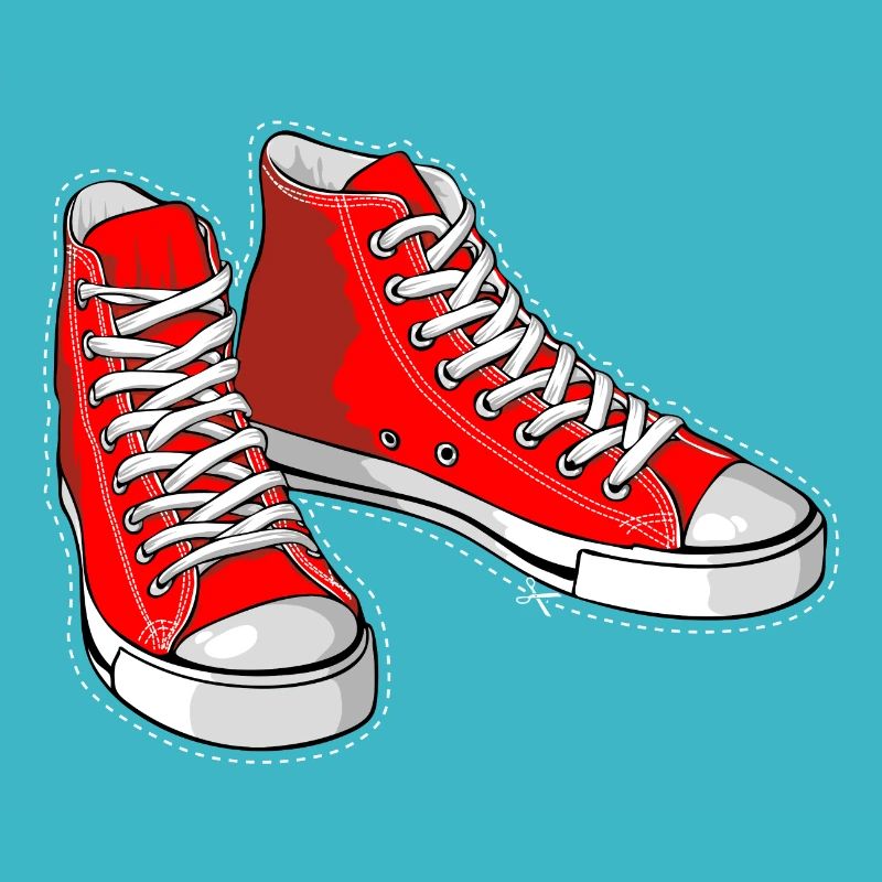 Rote Turnschuhe