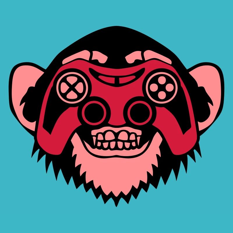 Monkey Controller Spiele Auge Joystick Geek