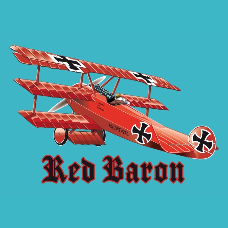 Red Baron (on clear Tshirt)