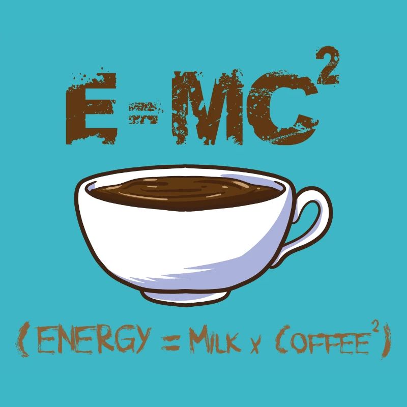 Kaffee Formel Molekül Energie - Spruch Koffein