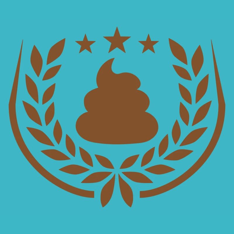 Laurel wreath shit pile stars