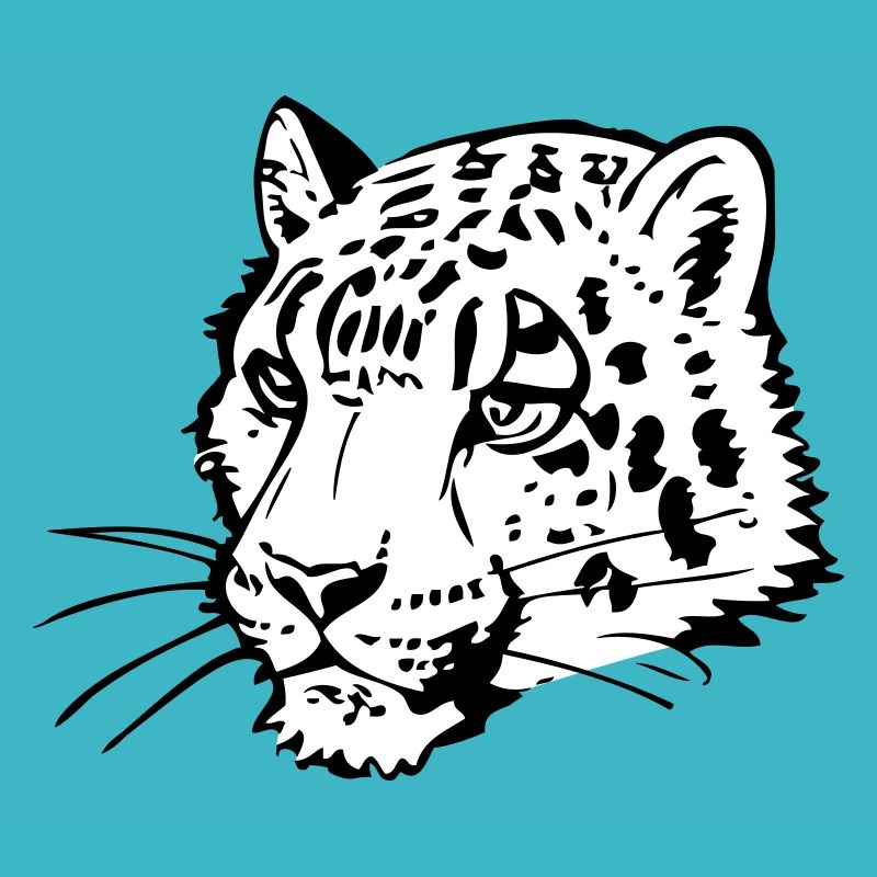 Schneeleopard im Comic Stiel