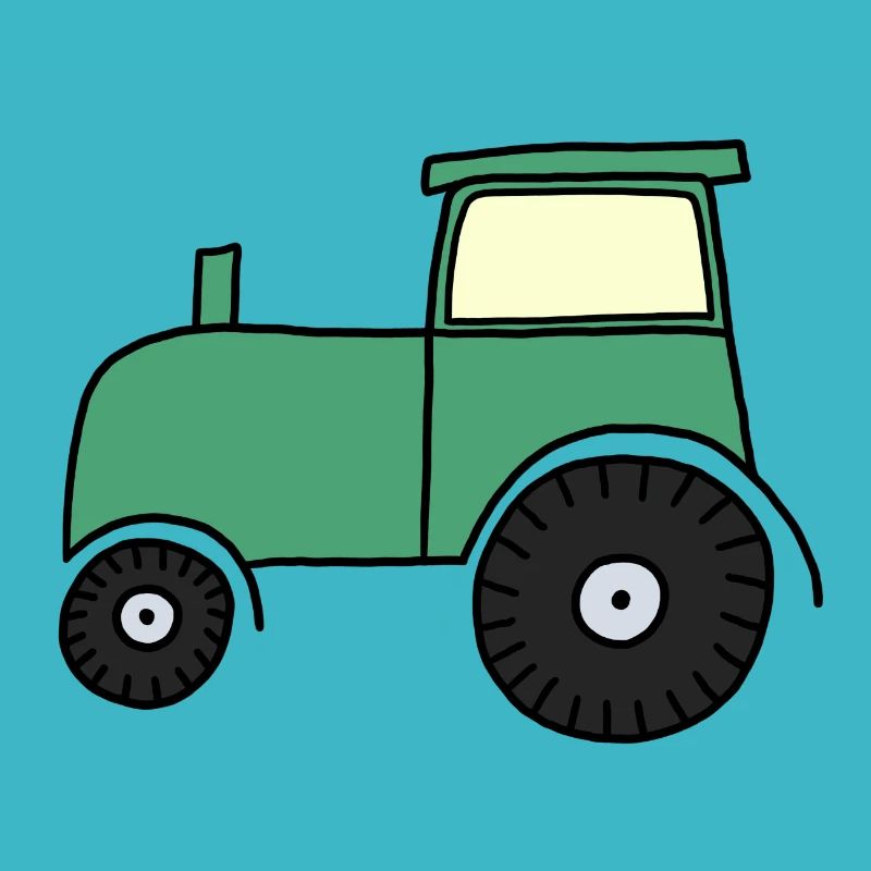 Gezeichneter Traktor