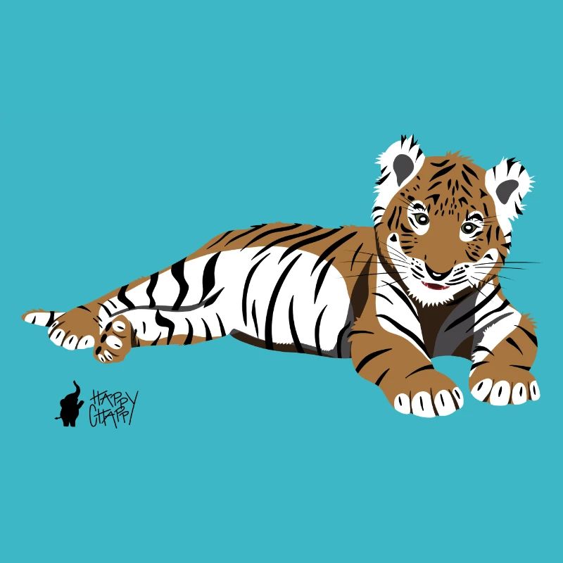 Tiger lying down