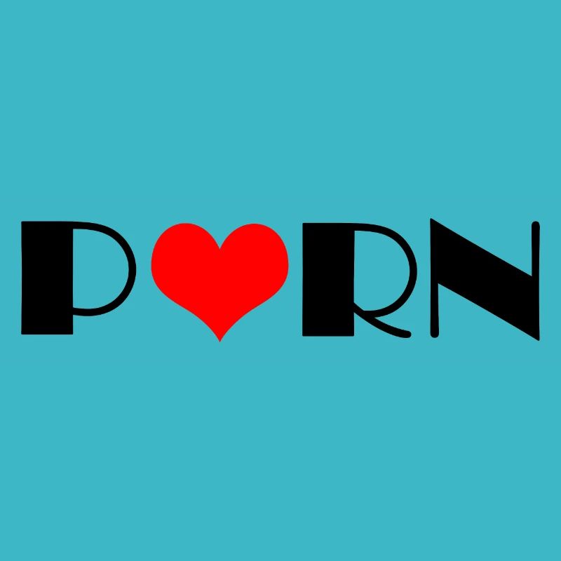 Porn text with a heart shape